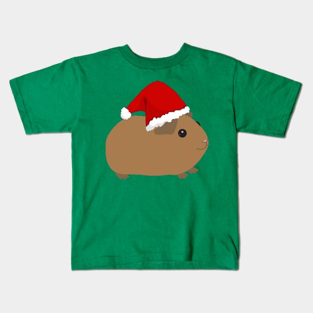 Guinea Pig Christmas Kids T-Shirt by marisaj4488